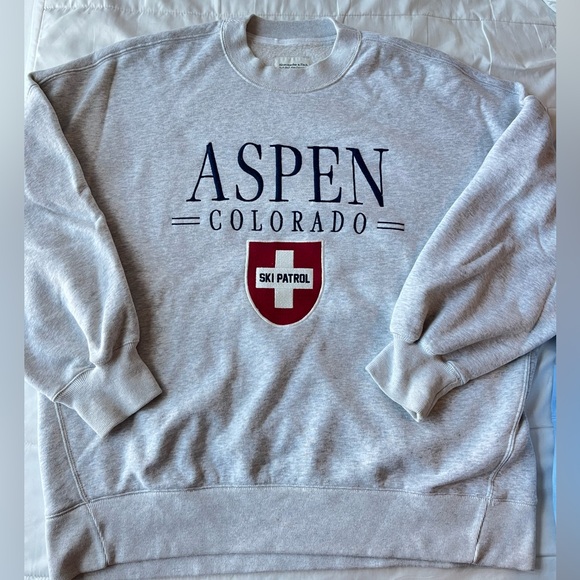 Abercrombie Oversized Sunday Crew Sweatshirt - Picture 1 of 2